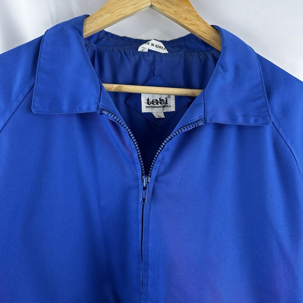 Vintage 80s Grandpa Workwear Blue Tabi International Jacket‎ Bomber Men's Large - Picture 10 of 16